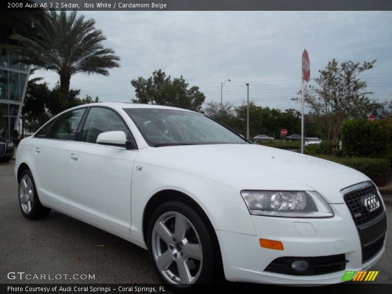 Ibis White / Cardamom Beige 2008 Audi A6 3.2 Sedan