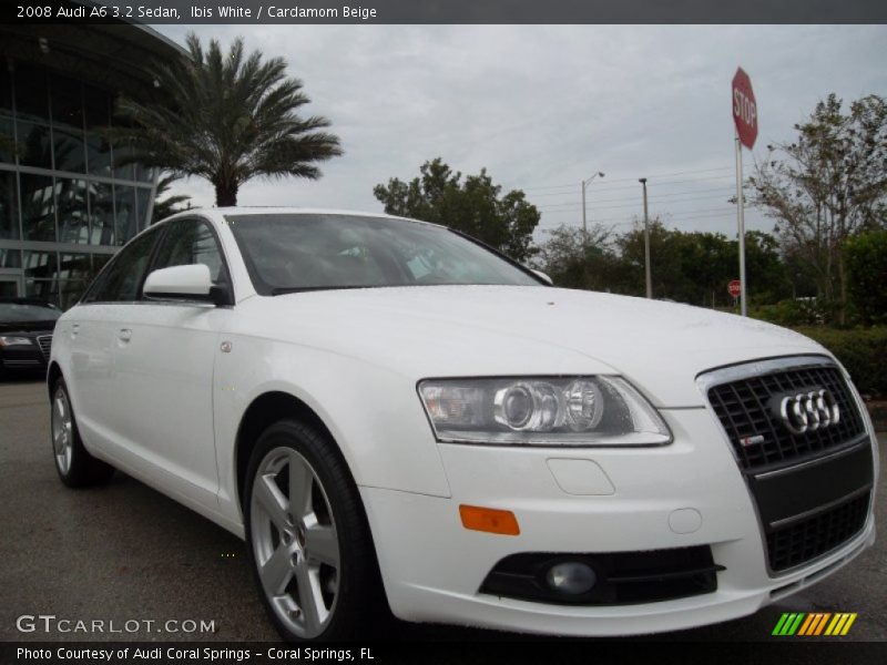 Ibis White / Cardamom Beige 2008 Audi A6 3.2 Sedan
