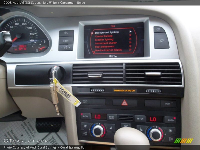 Ibis White / Cardamom Beige 2008 Audi A6 3.2 Sedan