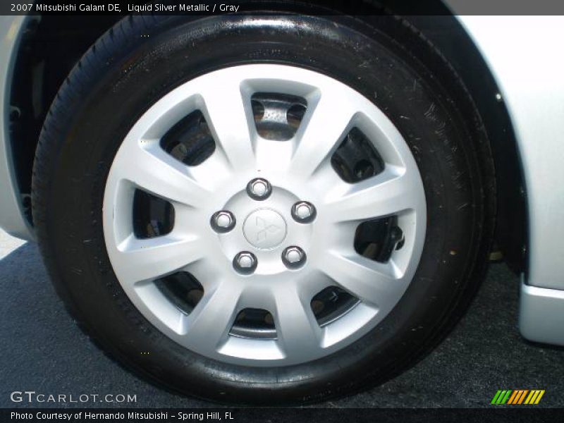 Liquid Silver Metallic / Gray 2007 Mitsubishi Galant DE