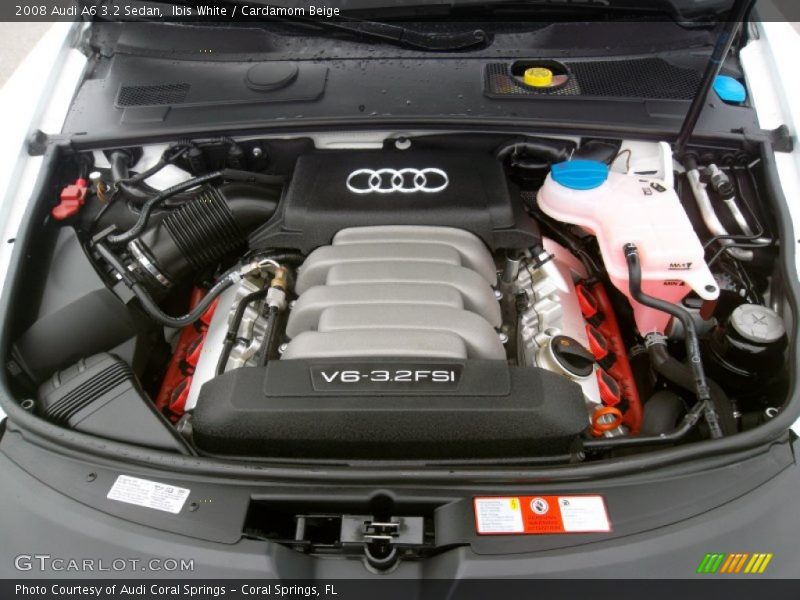 Ibis White / Cardamom Beige 2008 Audi A6 3.2 Sedan