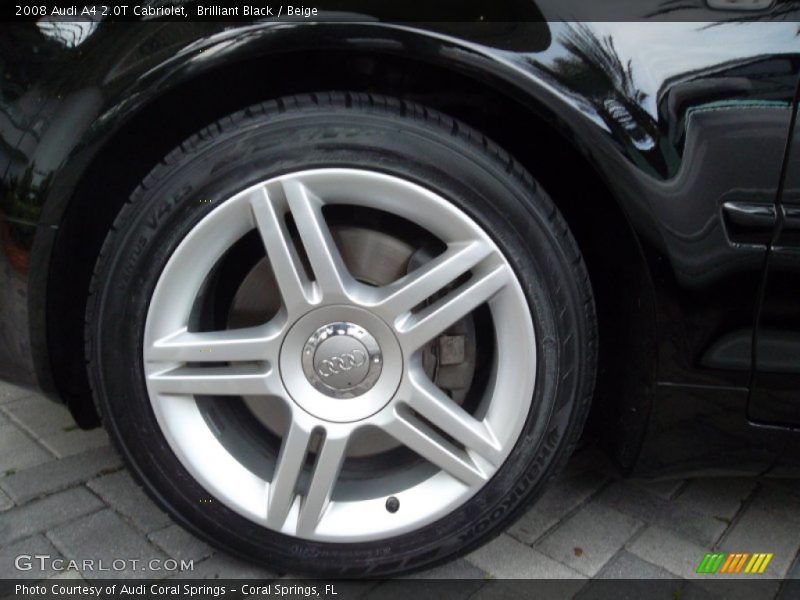 Brilliant Black / Beige 2008 Audi A4 2.0T Cabriolet