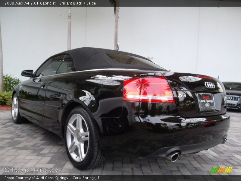 Brilliant Black / Beige 2008 Audi A4 2.0T Cabriolet