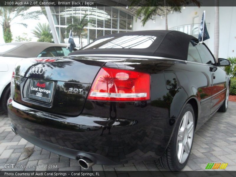 Brilliant Black / Beige 2008 Audi A4 2.0T Cabriolet