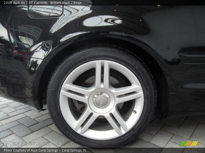 Brilliant Black / Beige 2008 Audi A4 2.0T Cabriolet