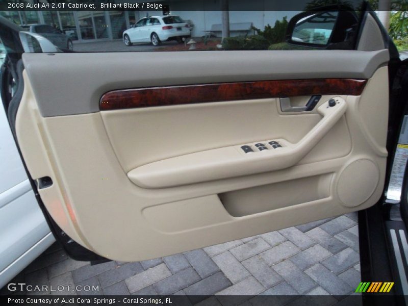 Brilliant Black / Beige 2008 Audi A4 2.0T Cabriolet