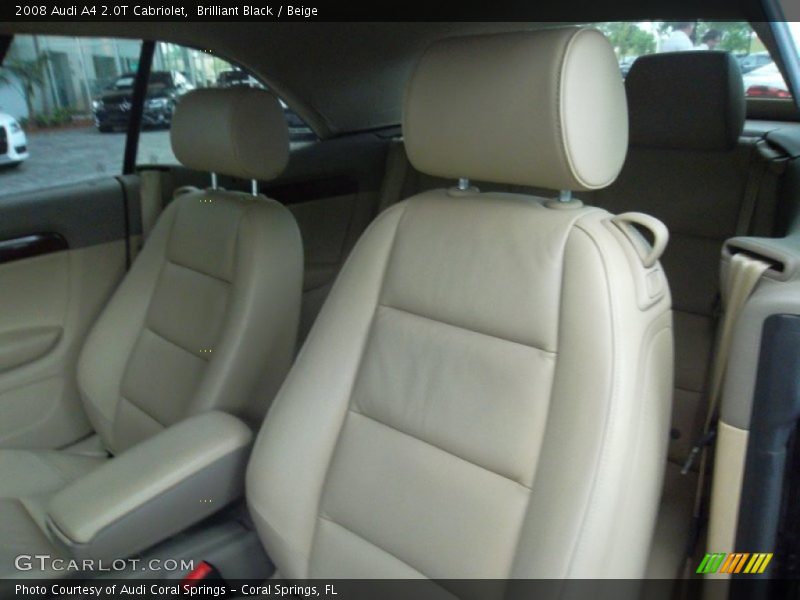 Brilliant Black / Beige 2008 Audi A4 2.0T Cabriolet