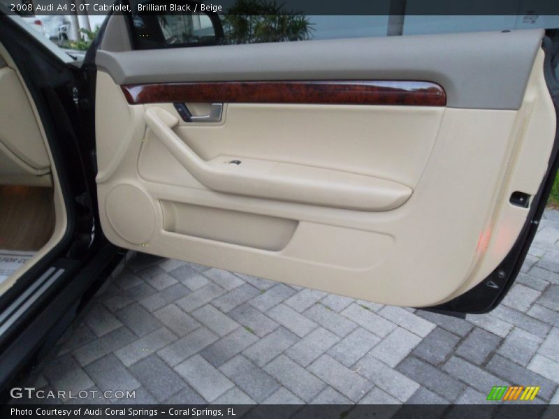 Brilliant Black / Beige 2008 Audi A4 2.0T Cabriolet