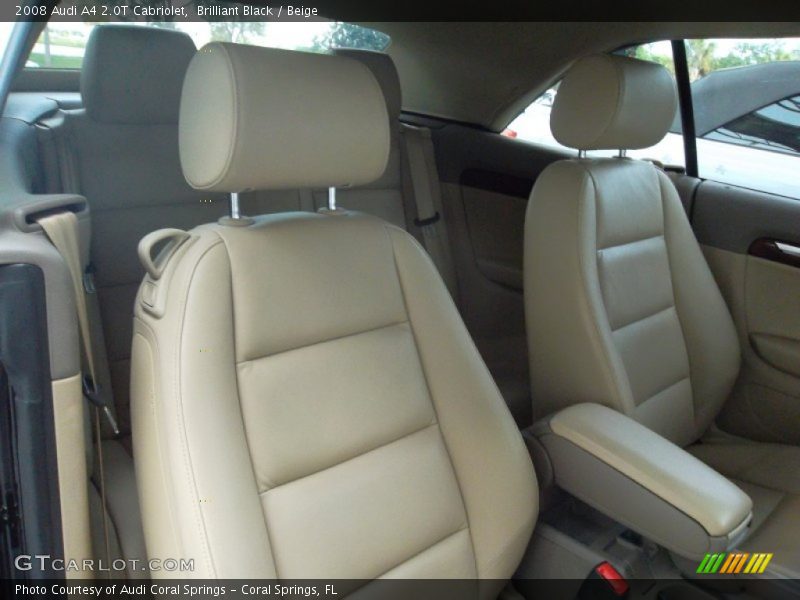 Brilliant Black / Beige 2008 Audi A4 2.0T Cabriolet