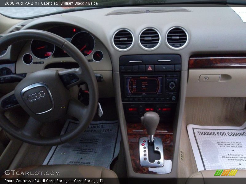 Brilliant Black / Beige 2008 Audi A4 2.0T Cabriolet
