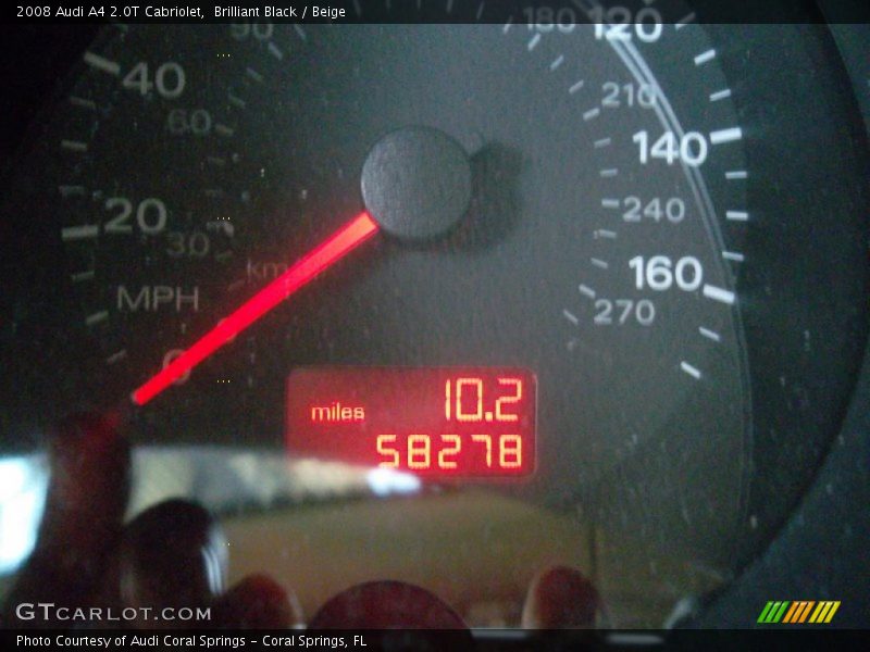 Brilliant Black / Beige 2008 Audi A4 2.0T Cabriolet