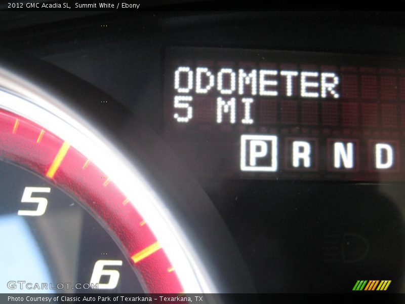Summit White / Ebony 2012 GMC Acadia SL