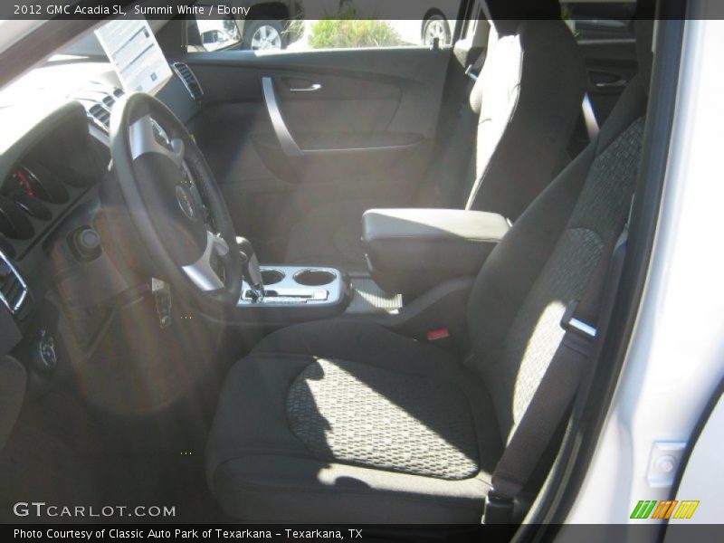 Summit White / Ebony 2012 GMC Acadia SL