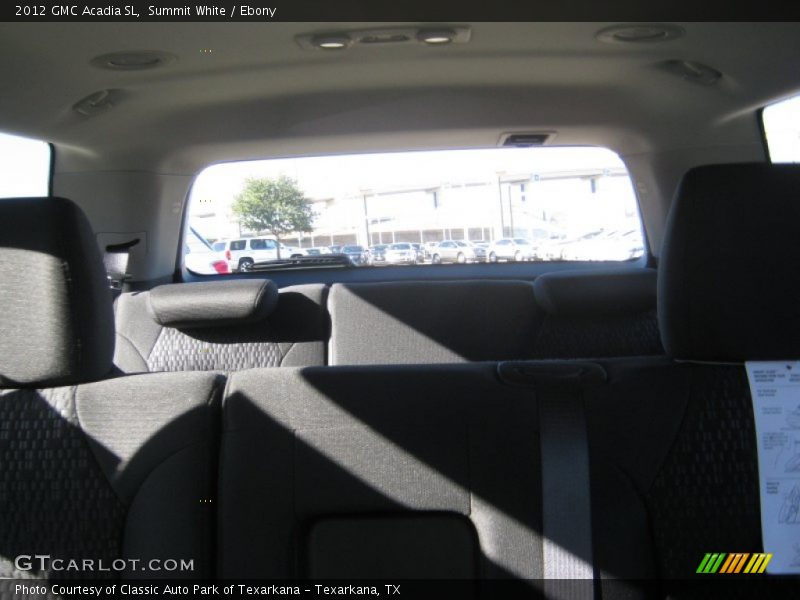 Summit White / Ebony 2012 GMC Acadia SL