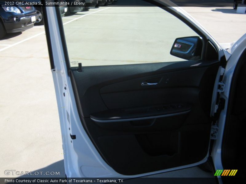 Summit White / Ebony 2012 GMC Acadia SL