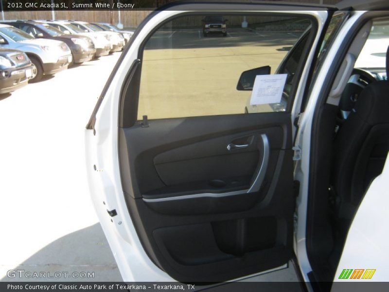 Summit White / Ebony 2012 GMC Acadia SL