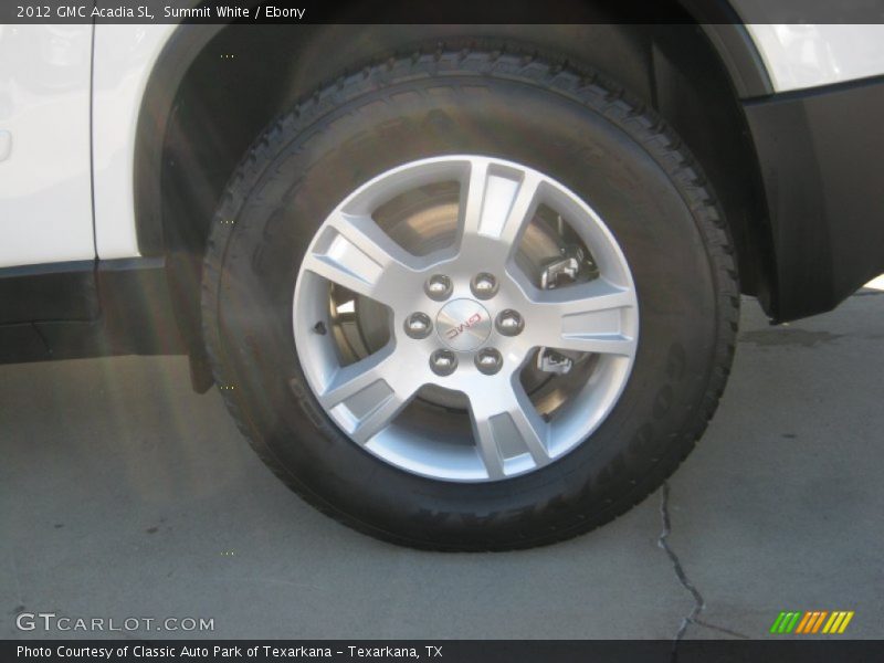 Summit White / Ebony 2012 GMC Acadia SL