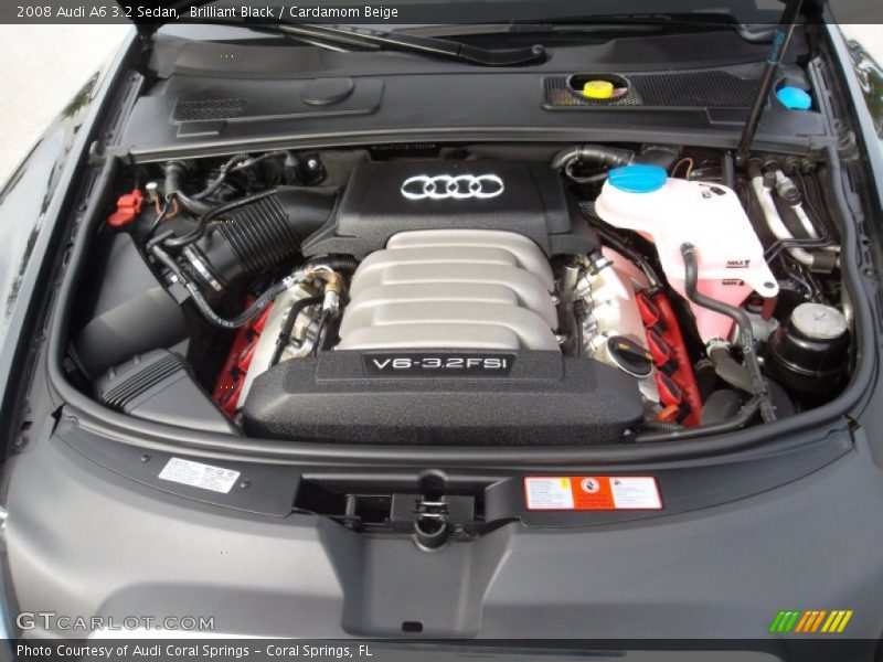 Brilliant Black / Cardamom Beige 2008 Audi A6 3.2 Sedan