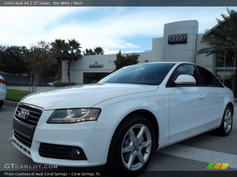 Ibis White / Black 2009 Audi A4 2.0T Sedan