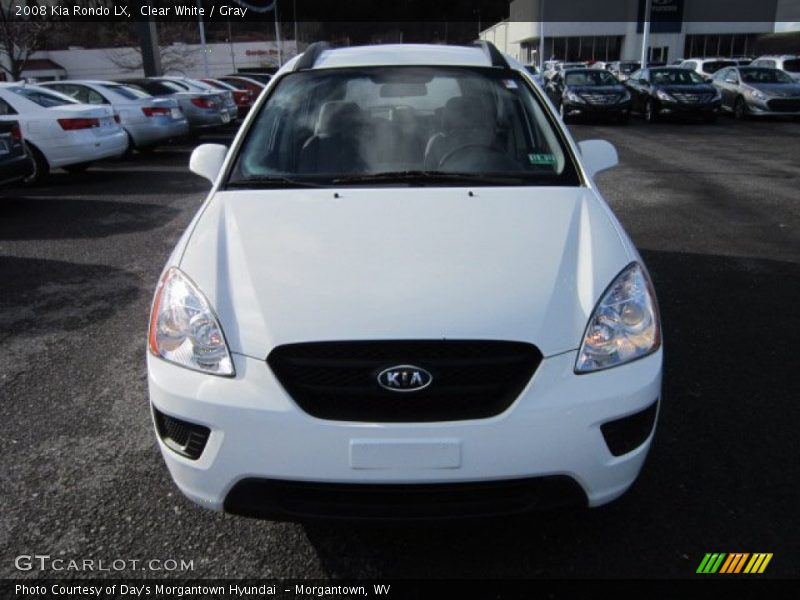 Clear White / Gray 2008 Kia Rondo LX