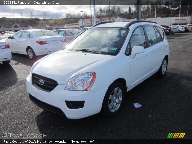 Clear White / Gray 2008 Kia Rondo LX