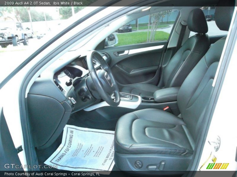 Ibis White / Black 2009 Audi A4 2.0T Sedan