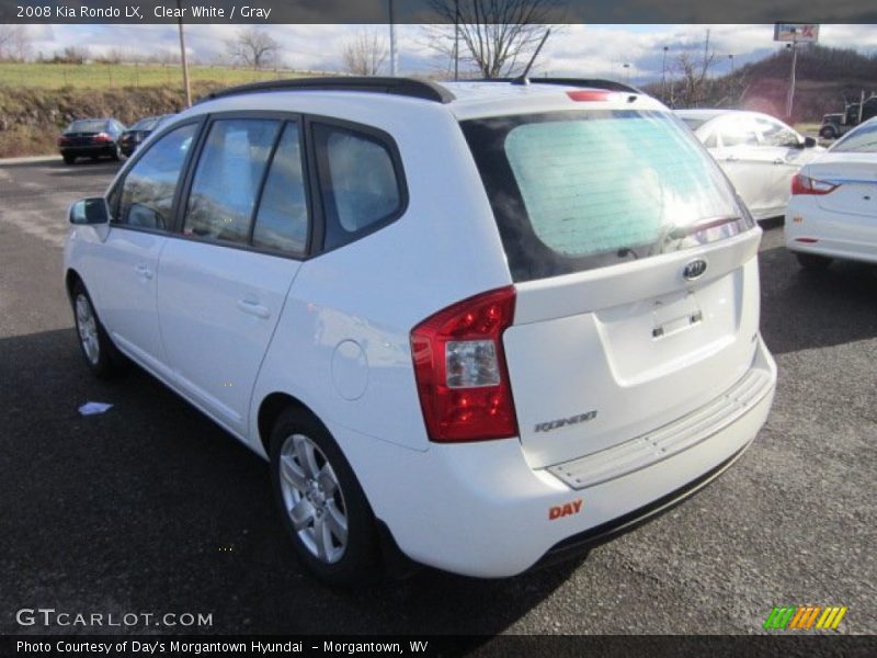 Clear White / Gray 2008 Kia Rondo LX