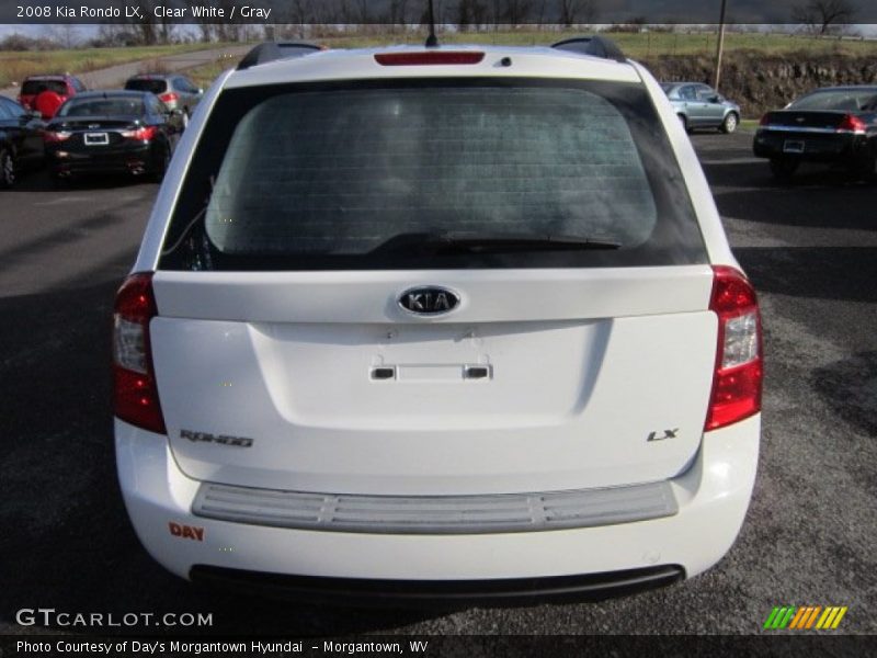 Clear White / Gray 2008 Kia Rondo LX