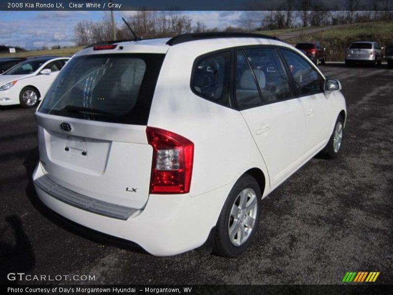 Clear White / Gray 2008 Kia Rondo LX
