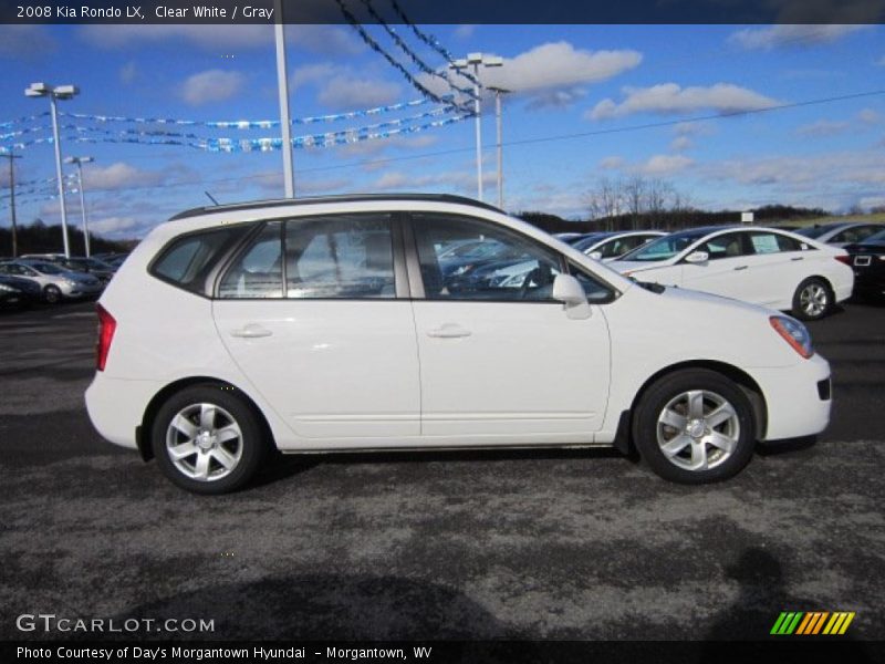 Clear White / Gray 2008 Kia Rondo LX