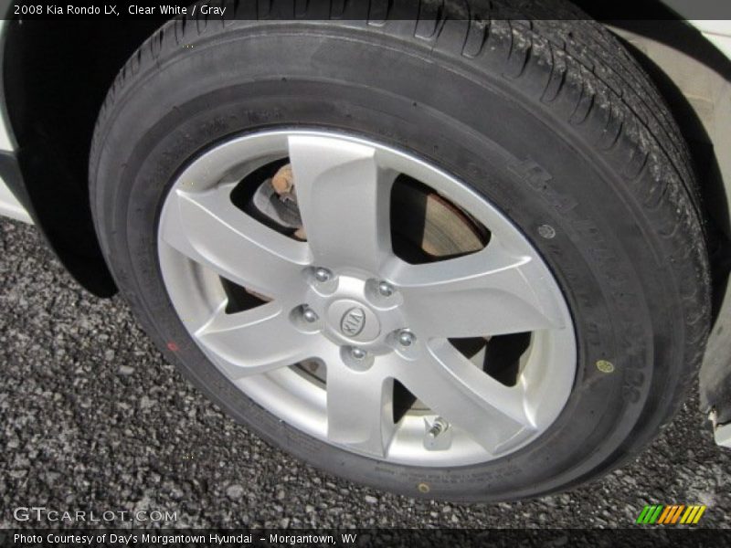 Clear White / Gray 2008 Kia Rondo LX