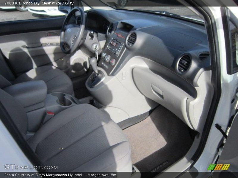 Clear White / Gray 2008 Kia Rondo LX