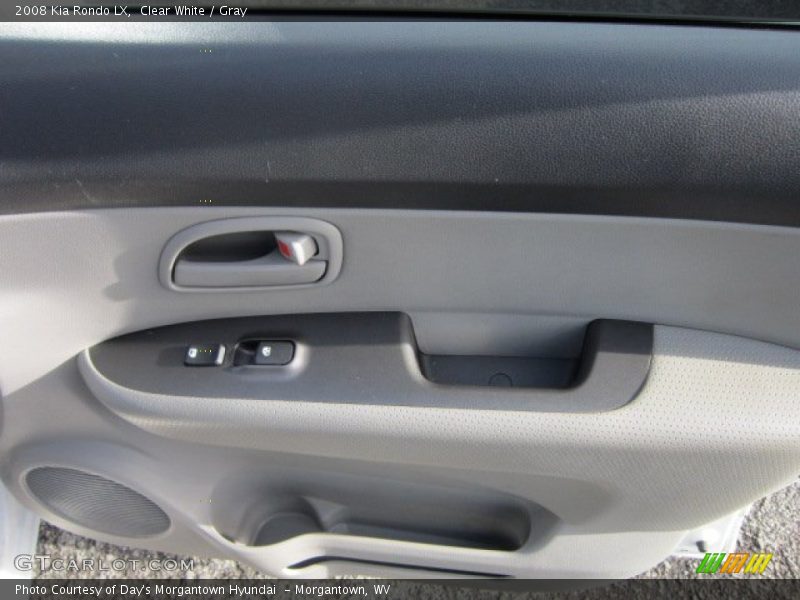 Clear White / Gray 2008 Kia Rondo LX