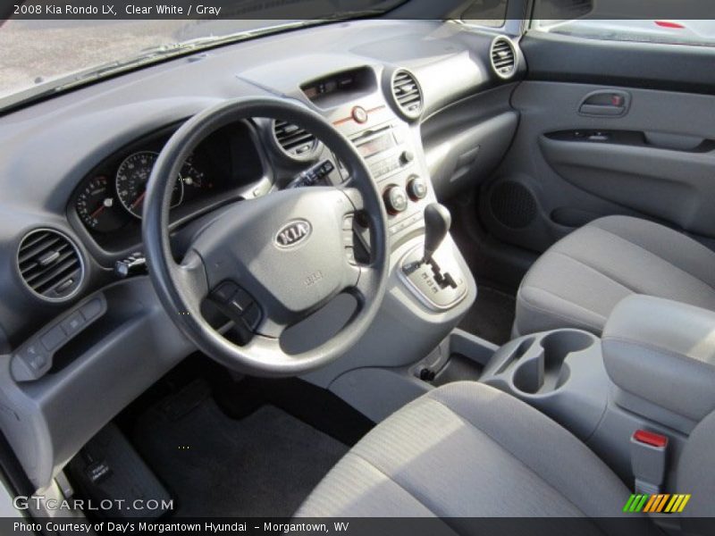 Clear White / Gray 2008 Kia Rondo LX