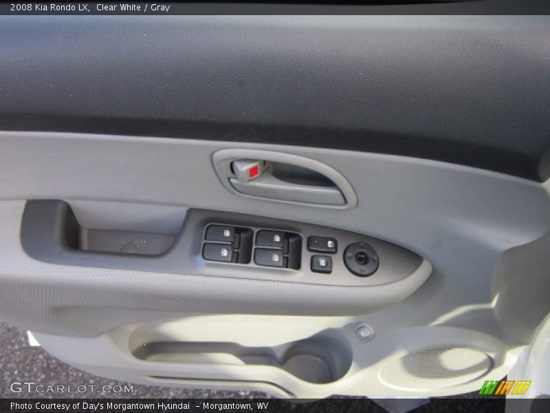Clear White / Gray 2008 Kia Rondo LX