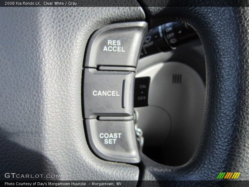 Clear White / Gray 2008 Kia Rondo LX