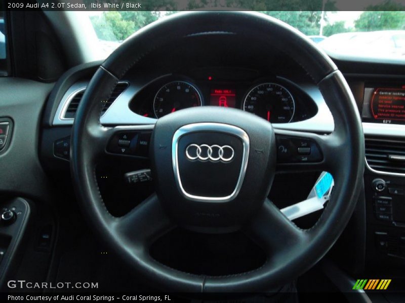 Ibis White / Black 2009 Audi A4 2.0T Sedan