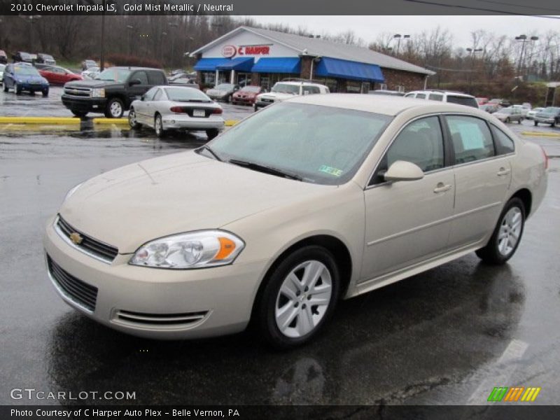 Gold Mist Metallic / Neutral 2010 Chevrolet Impala LS