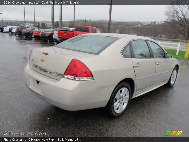 Gold Mist Metallic / Neutral 2010 Chevrolet Impala LS
