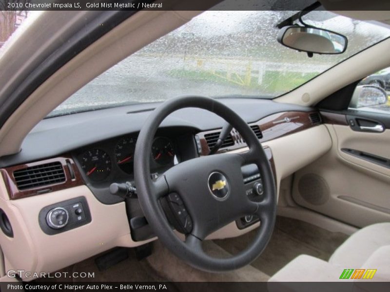Gold Mist Metallic / Neutral 2010 Chevrolet Impala LS