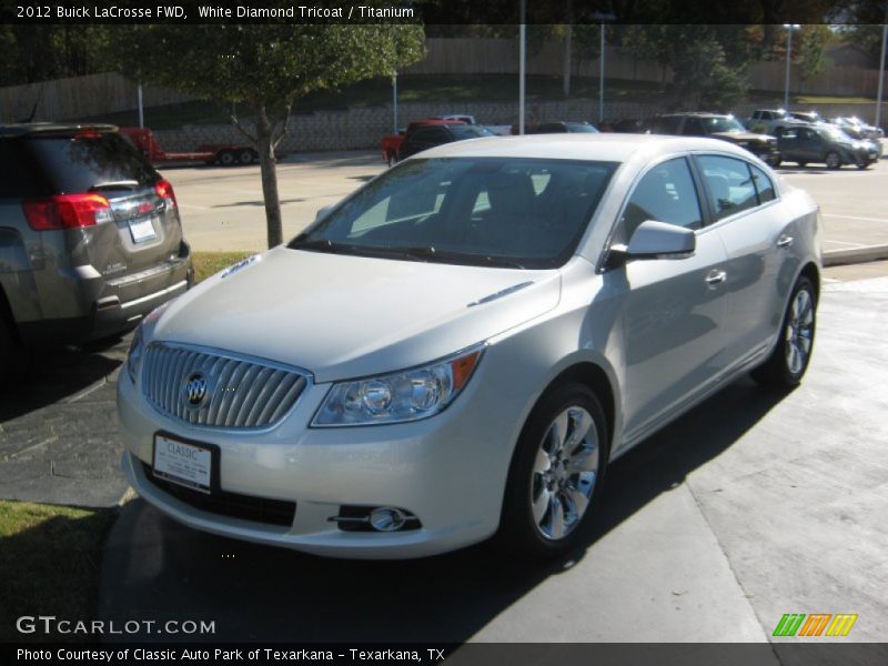 White Diamond Tricoat / Titanium 2012 Buick LaCrosse FWD