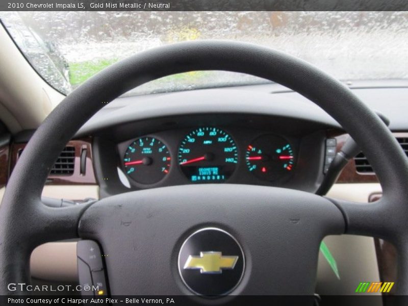 Gold Mist Metallic / Neutral 2010 Chevrolet Impala LS