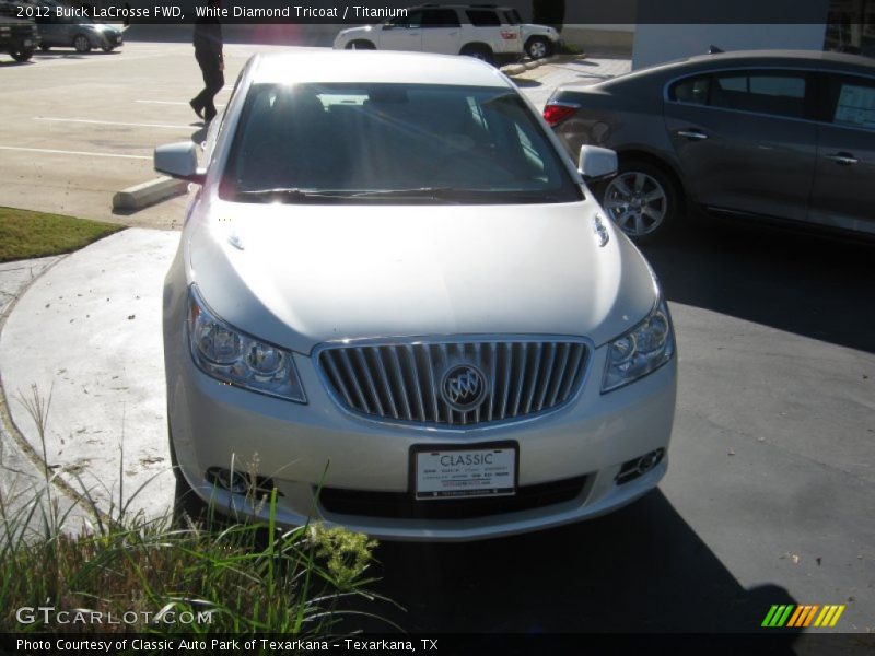White Diamond Tricoat / Titanium 2012 Buick LaCrosse FWD