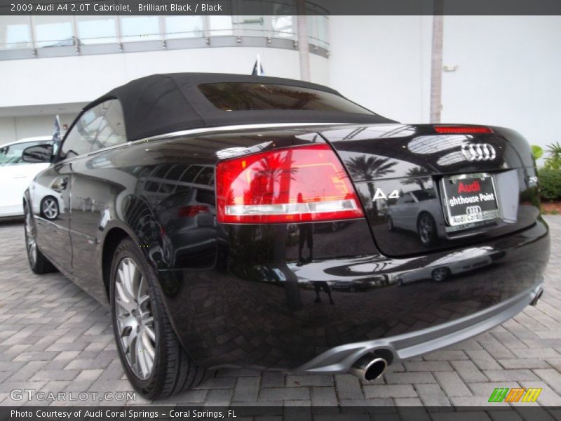 Brilliant Black / Black 2009 Audi A4 2.0T Cabriolet