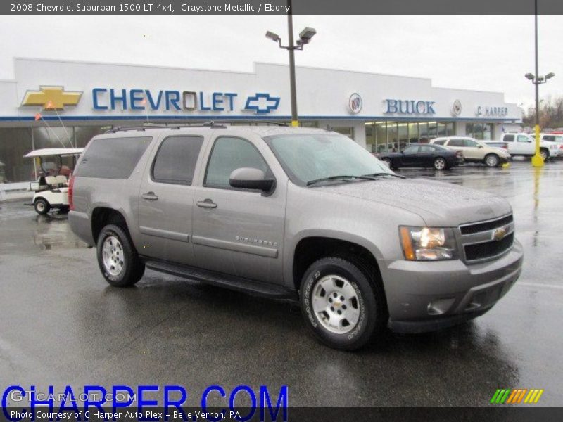 Graystone Metallic / Ebony 2008 Chevrolet Suburban 1500 LT 4x4