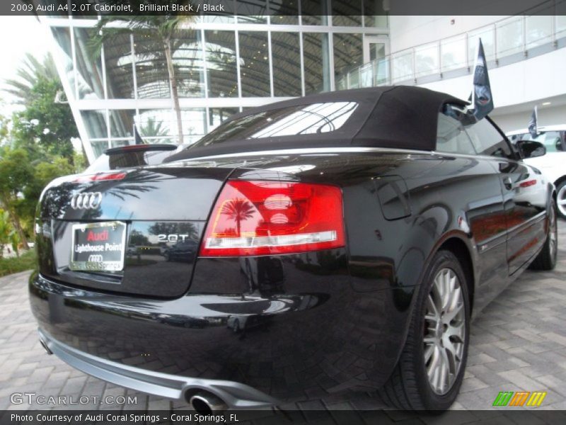Brilliant Black / Black 2009 Audi A4 2.0T Cabriolet