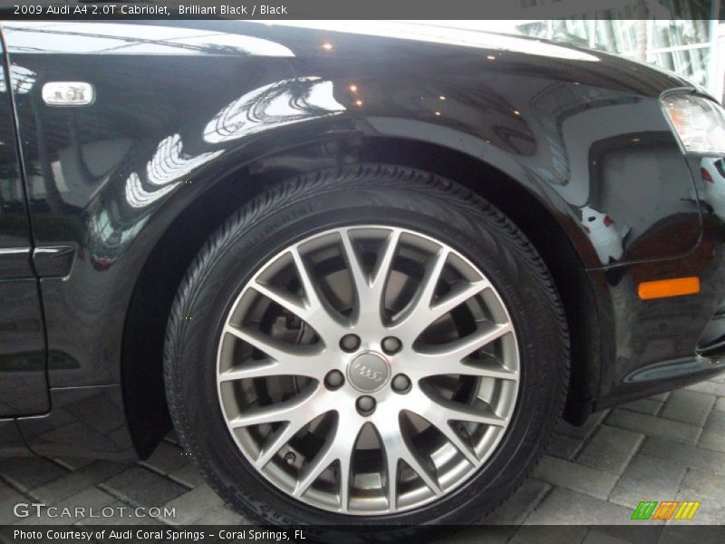 Brilliant Black / Black 2009 Audi A4 2.0T Cabriolet