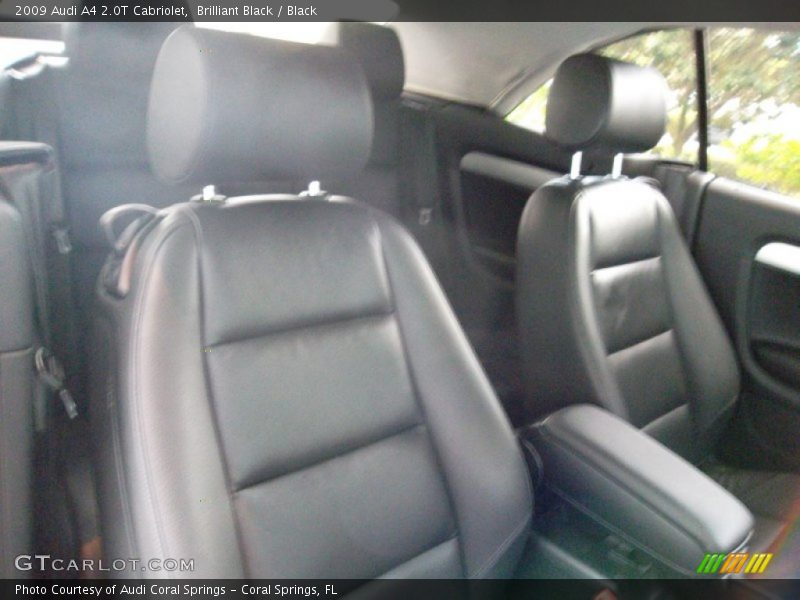 Brilliant Black / Black 2009 Audi A4 2.0T Cabriolet