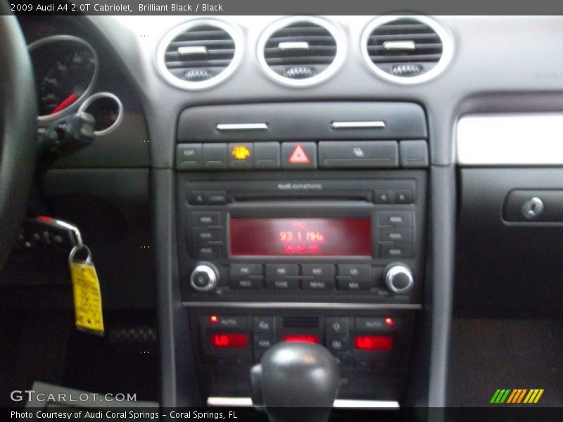 Brilliant Black / Black 2009 Audi A4 2.0T Cabriolet