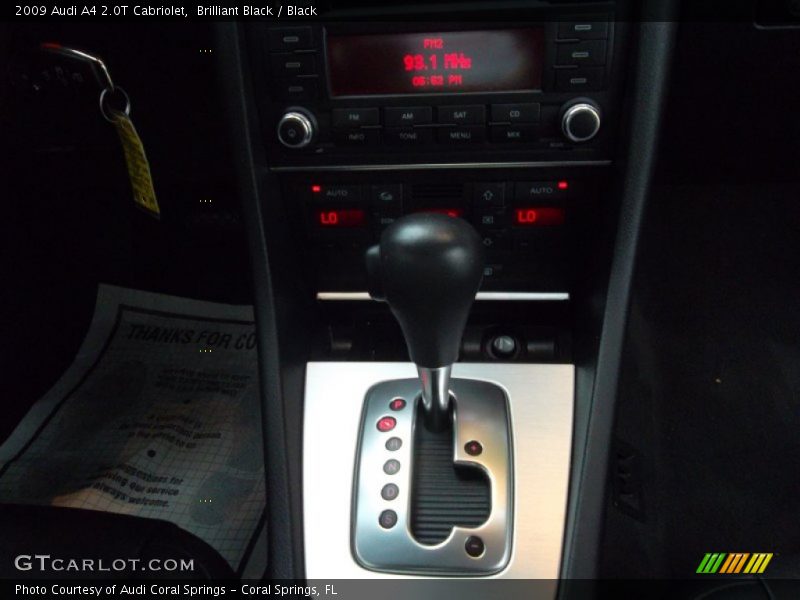 Brilliant Black / Black 2009 Audi A4 2.0T Cabriolet